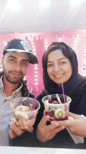 عکس آبمیوه و بستنی وانیلو