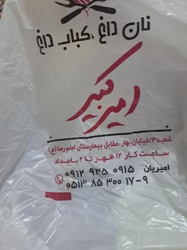 عکس نان داغ و کباب داغ امیر کبیر