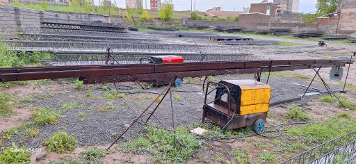 عکس کارگاه تولید تیرچه فلزی بتنی فوم و مصالح ساختمانی