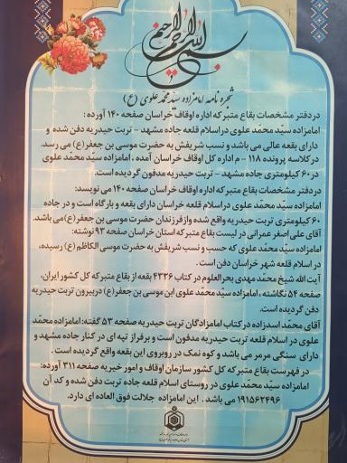 عکس امامزاده سید محمد علوی