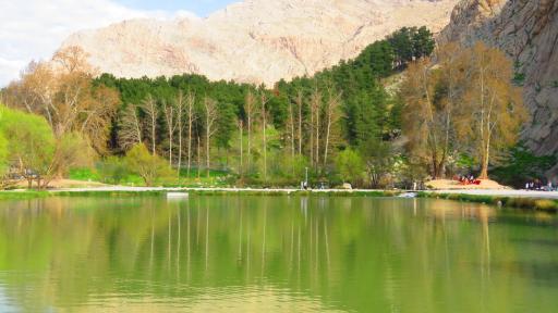 عکس دریاچه طاق بستان