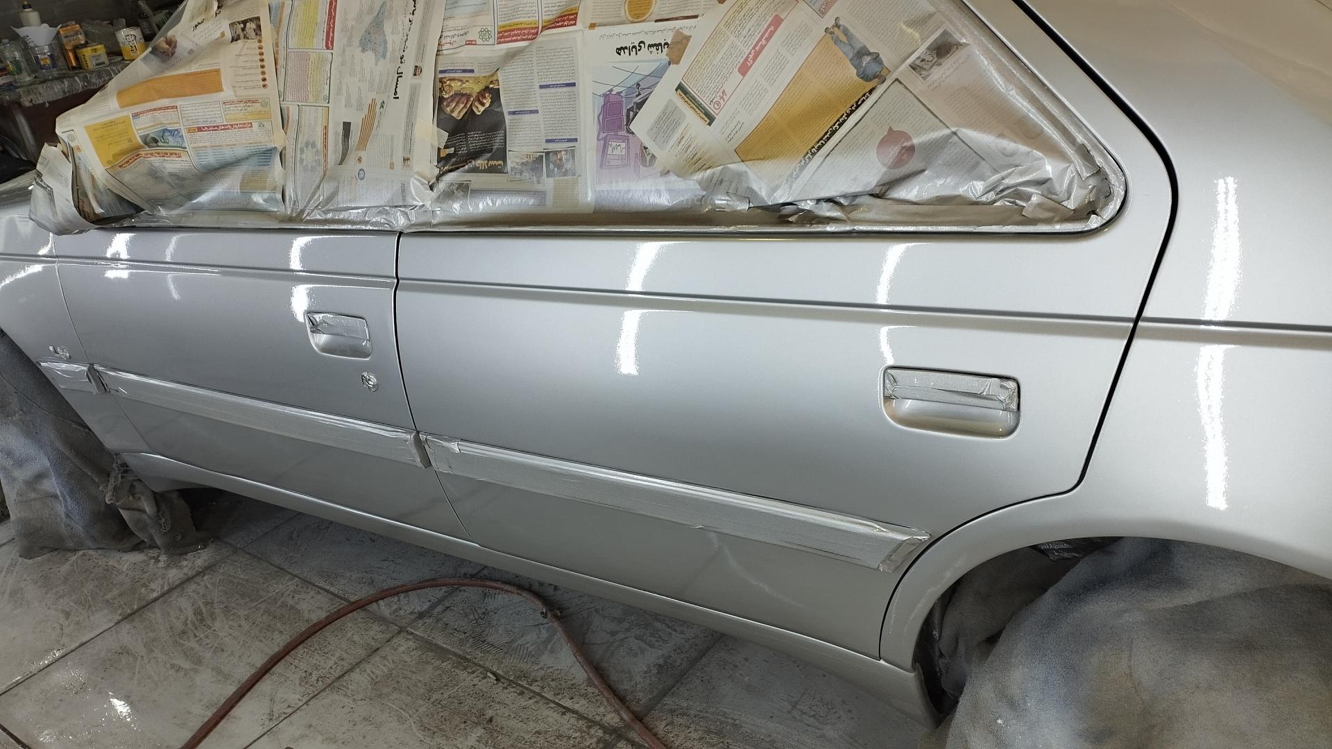 عکس صافکاری ورنگ امیزی اتومبیل حسن زهیری