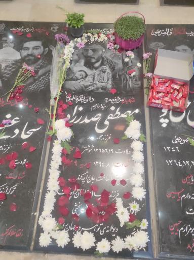 عکس مزار شهید مصطفی صدرزاده
