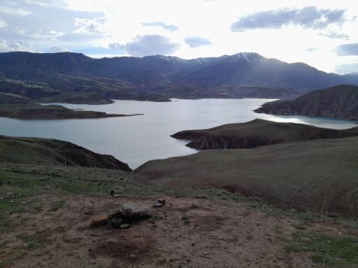 عکس دریاچه سد طالقان