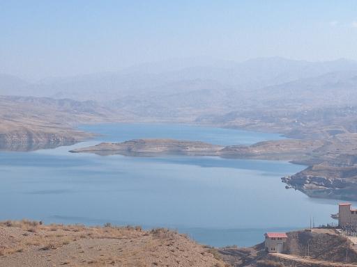 عکس دریاچه سد طالقان
