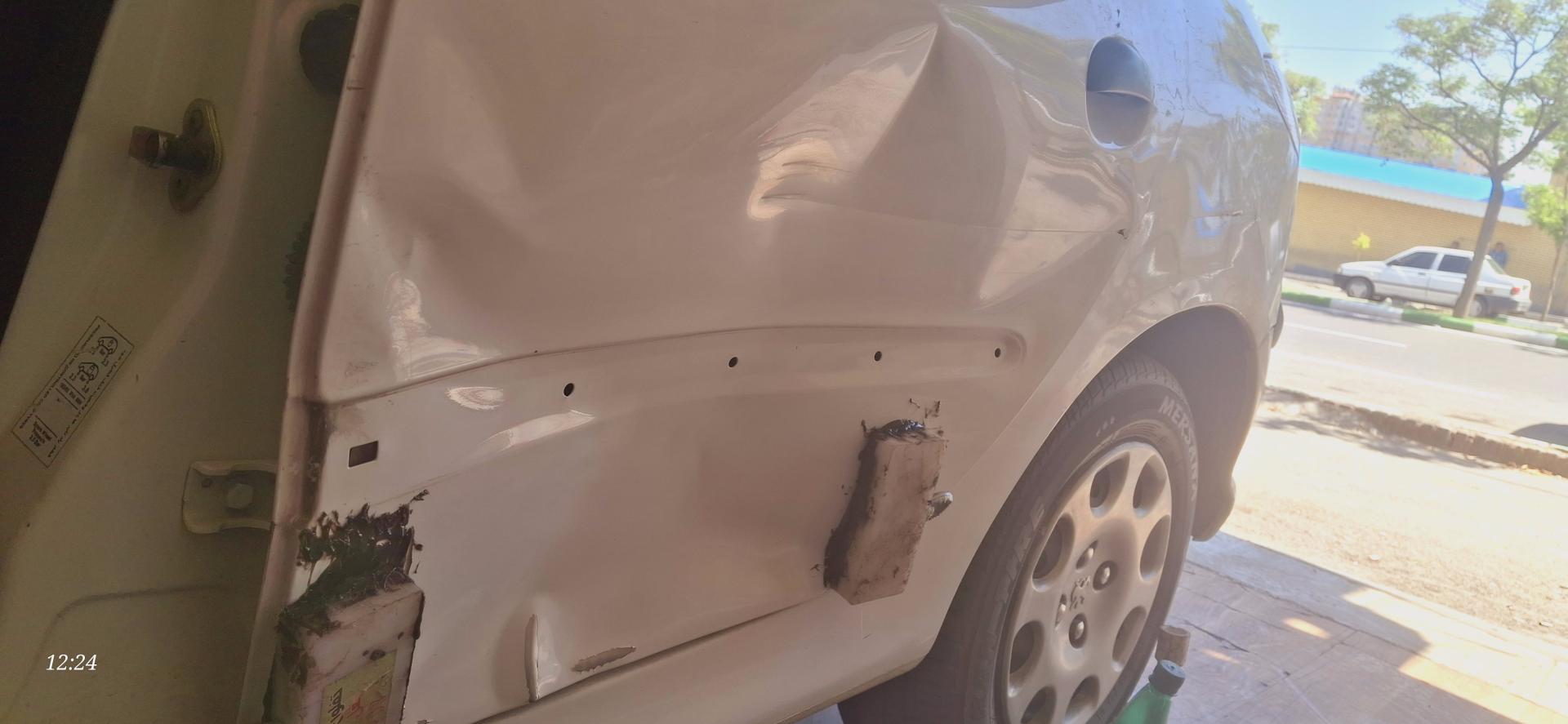 عکس صافکاری و سپرسازی و پولیش خودرو کاخکی