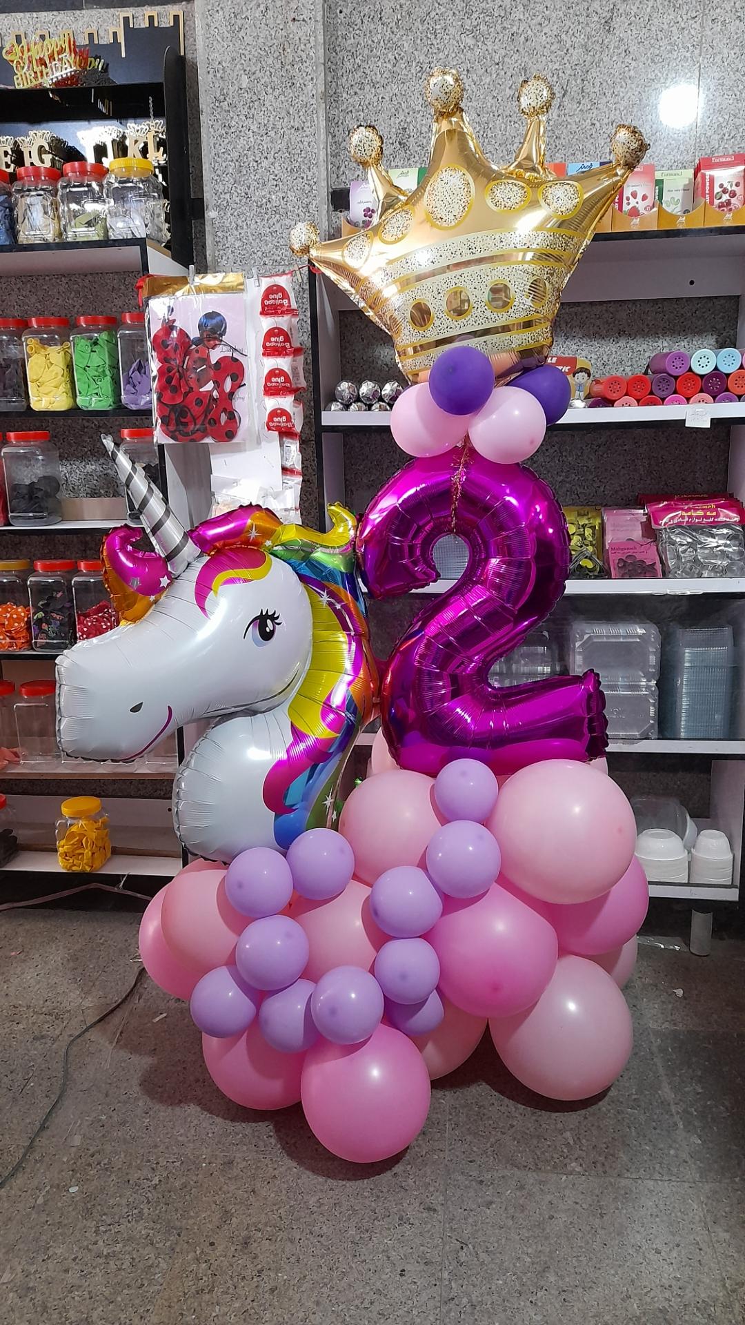 عکس لوازم قنادی و تم تولد رنگین کمان