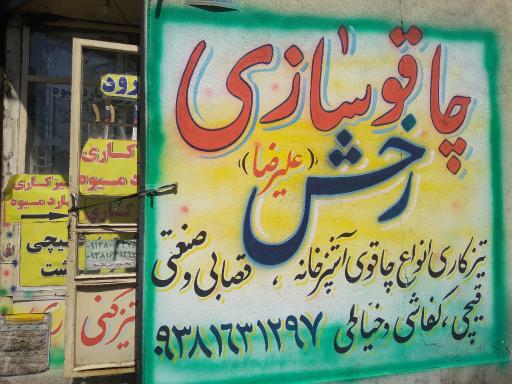 عکس چاقوسازی رخش