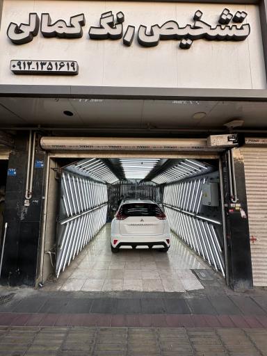 عکس کارشناسی تشخیص رنگ خودرو کمالی