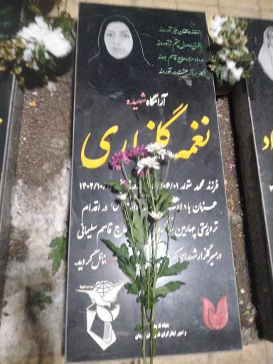 عکس مزار شهیده نغمه گلزاری