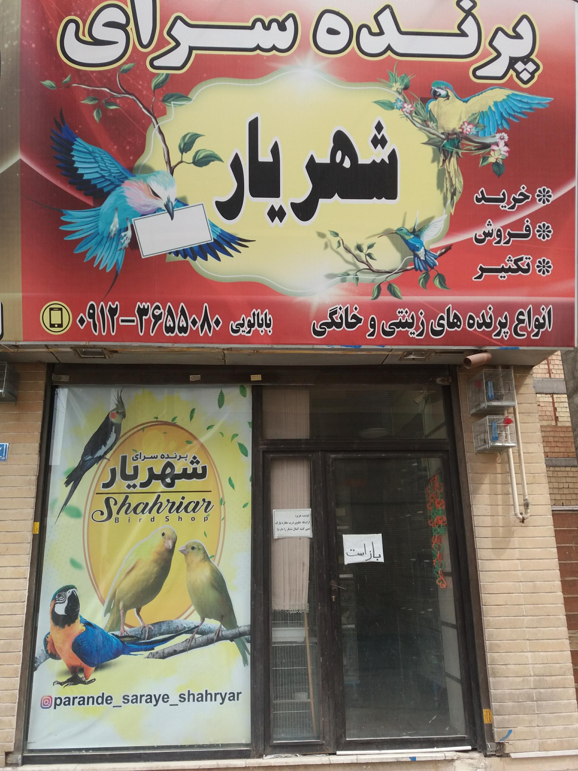 عکس پرنده فروشی و تجهیزات پرنده شهریار