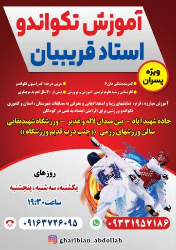 عکس تکواندو استادقریبیان
