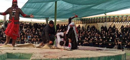 عکس حسینیه تعزیه خوانی شهر وزوان