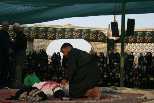 عکس حسینیه تعزیه خوانی شهر وزوان