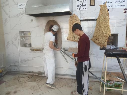 عکس نانوایی سنگک