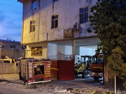 عکس آتش نشانی زیراب