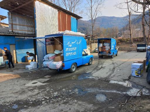 عکس تخلیه بار حسن پور