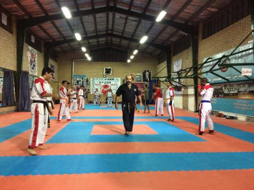 عکس آموزش کیک بوکسینگ شیهان حنیفه