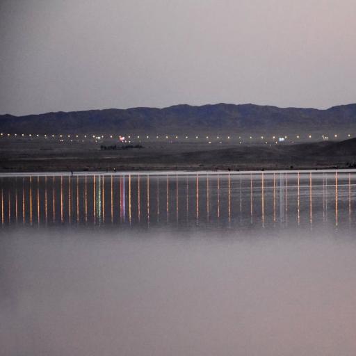 عکس دریاچه نمک حوض سلطان قم