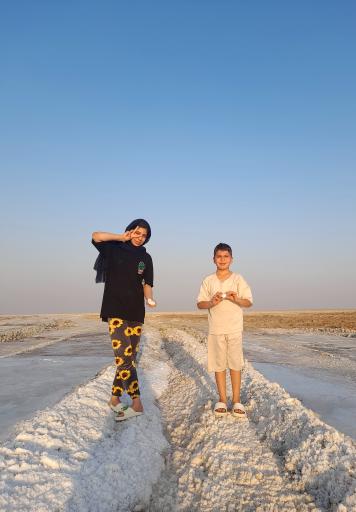 عکس دریاچه نمک حوض سلطان قم