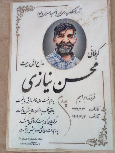 عکس مزار محسن نیازی