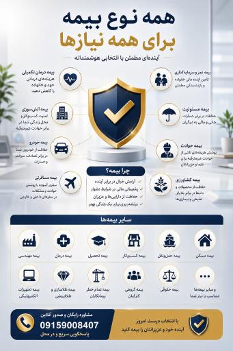 عکس صدور و تمدید انواع بیمه