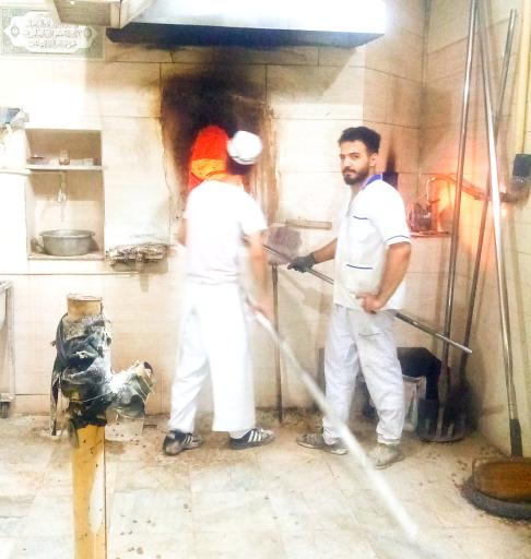 عکس نانوایی سنگک حیدری