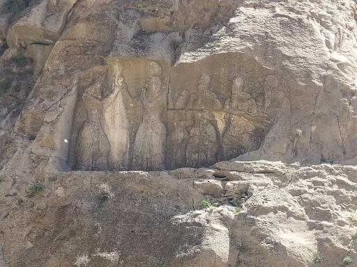 عکس سنگ نگاره پادشاهی اردشیر بابکان
