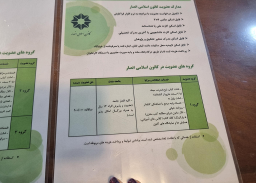 عکس کتابخانه و کانون اسلامی انصار