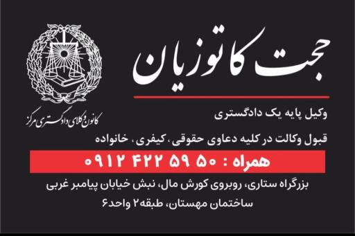 عکس حجت کاتوزیان وکیل پایه یک دادگستری
