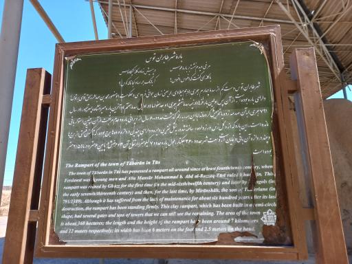 عکس دیوار تاریخی توس طابران