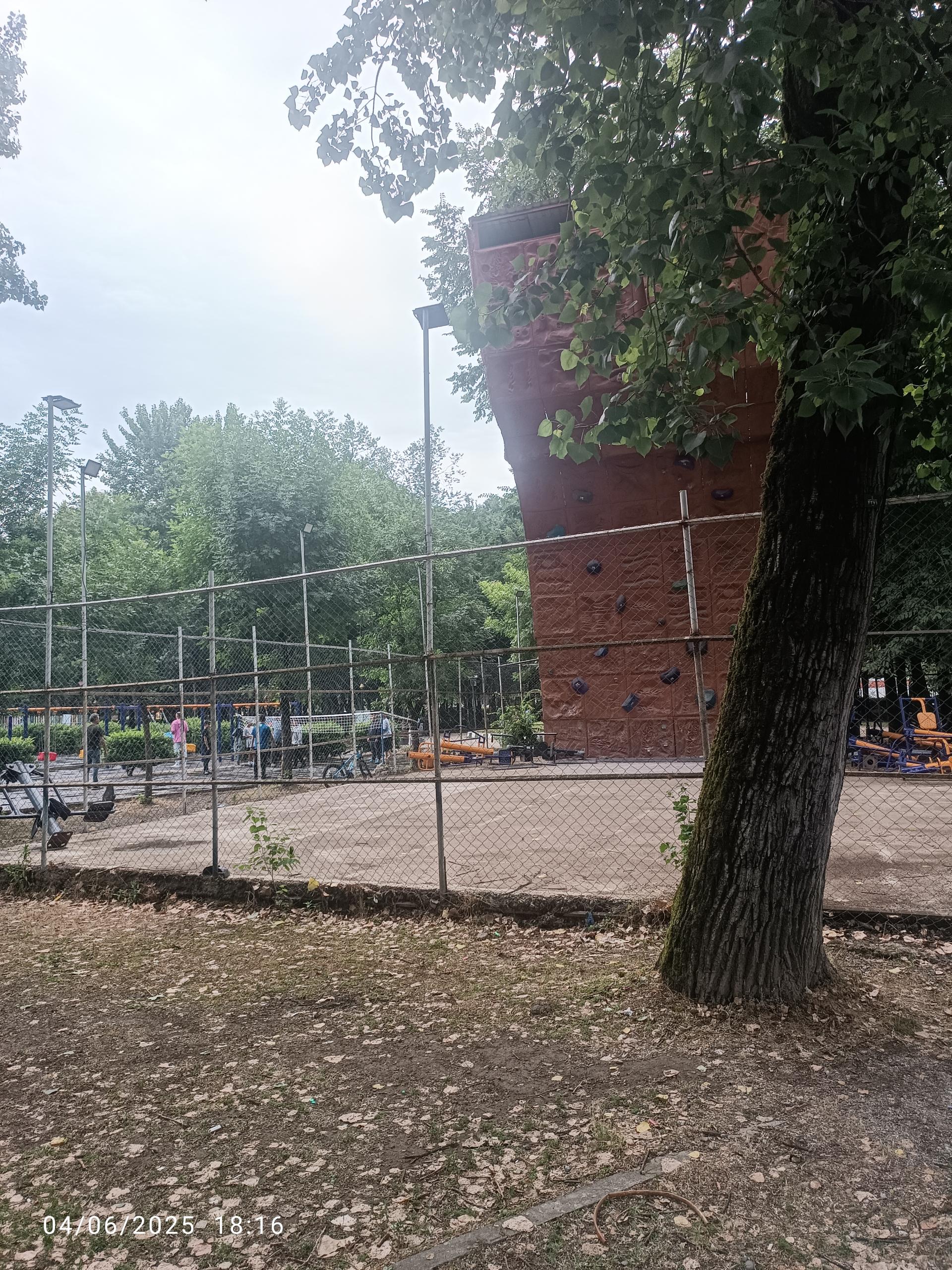 عکس دیوار صخره نوردی پارک شهر رشت