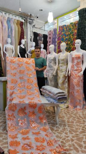 عکس پارچه سرای آریا انواع پارچه مجلسی عمده و جزئی