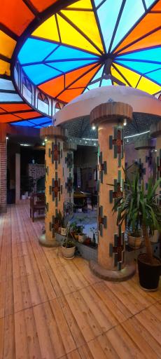 عکس سفره خانه سنتی فانوس آبی