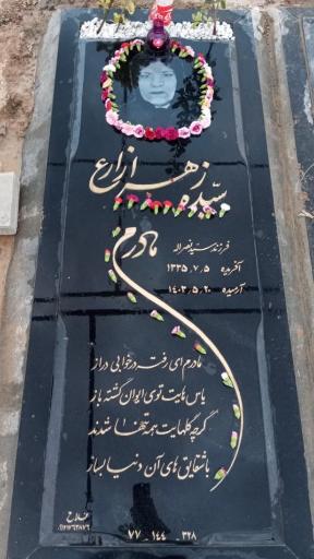 عکس مزار سیده زهرا زارع