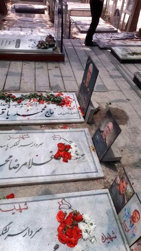 عکس قطعه شهدای جنگ دوازده روزه