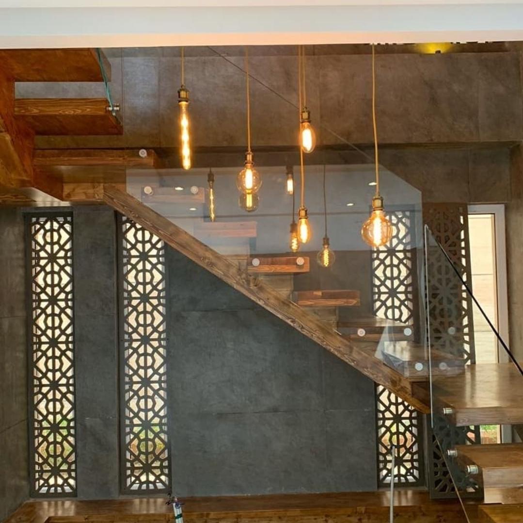 عکس دکوراسیون حفاظ و نرده استیل شاهکار