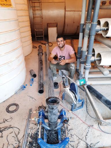 عکس لوله کشی و جوشکاری لوله پلی اتیلن آرش