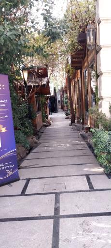 عکس باغ رستوران آبی