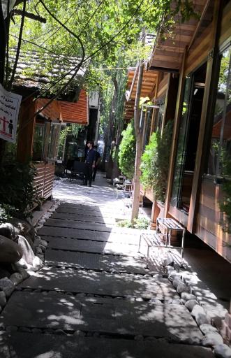 عکس باغ رستوران آبی