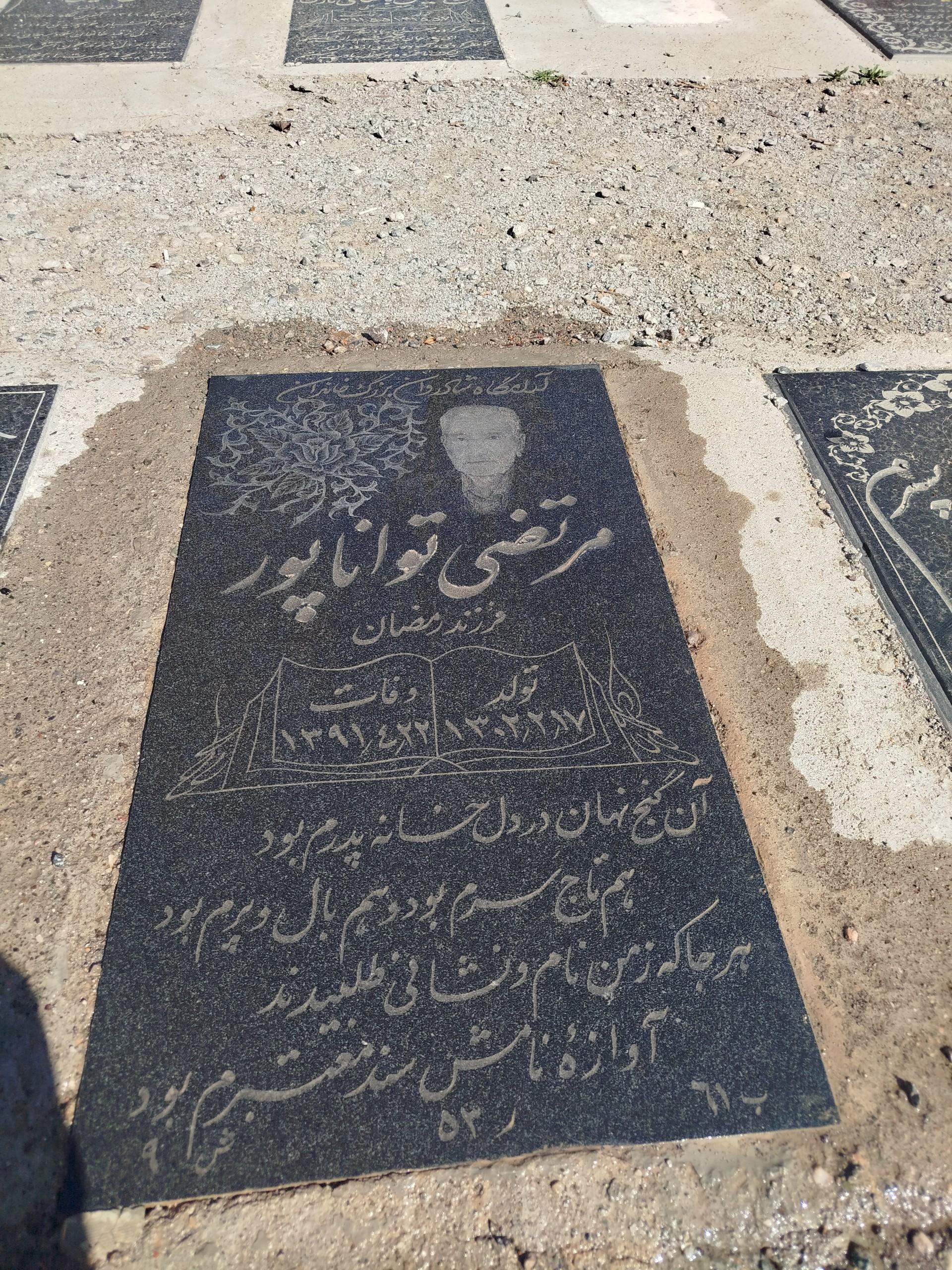 عکس مزار مرتضی تواناپور