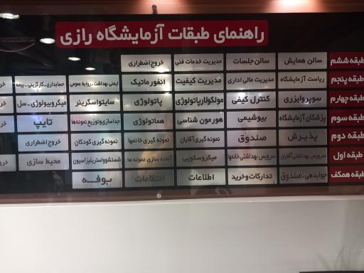 عکس آزمایشگاه پاتوبیولوژی رازی