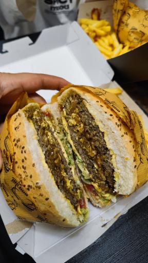 عکس گریل برگر صدف