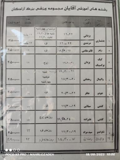 عکس مجموعه ورزشی آزادگان