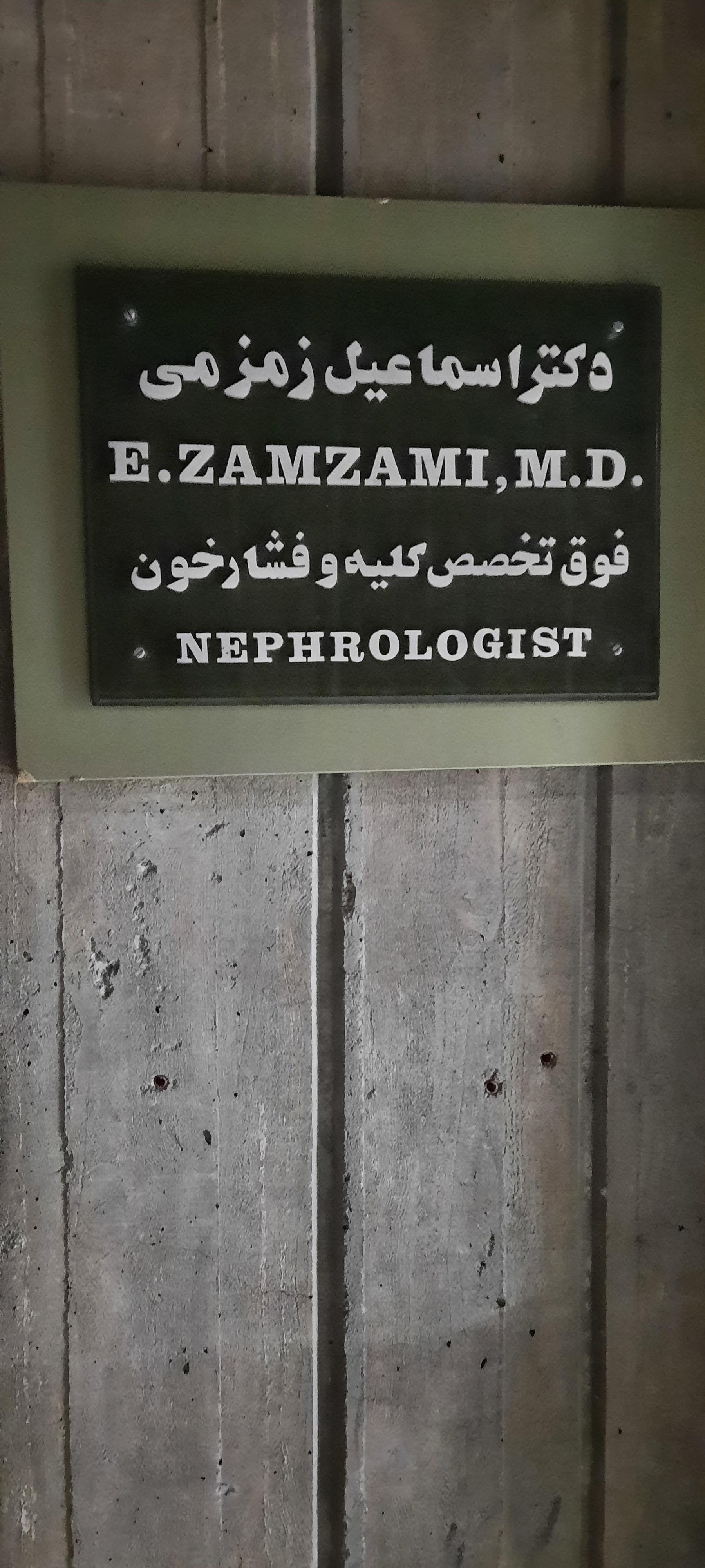 عکس دکتر اسماعیل زمزمه فوق تخصص کلیه و فشار خون