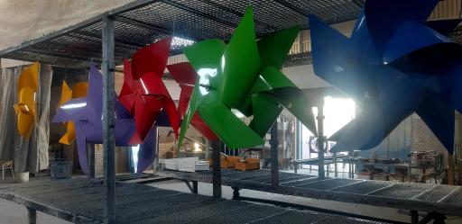 عکس خدمات رنگ الکترو استاتیک کوره ای و دکرال نوین