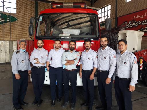 عکس آتش نشانی نسیم شهر