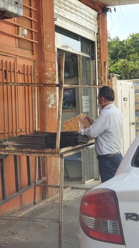 عکس نانوایی سنگک ماشینی