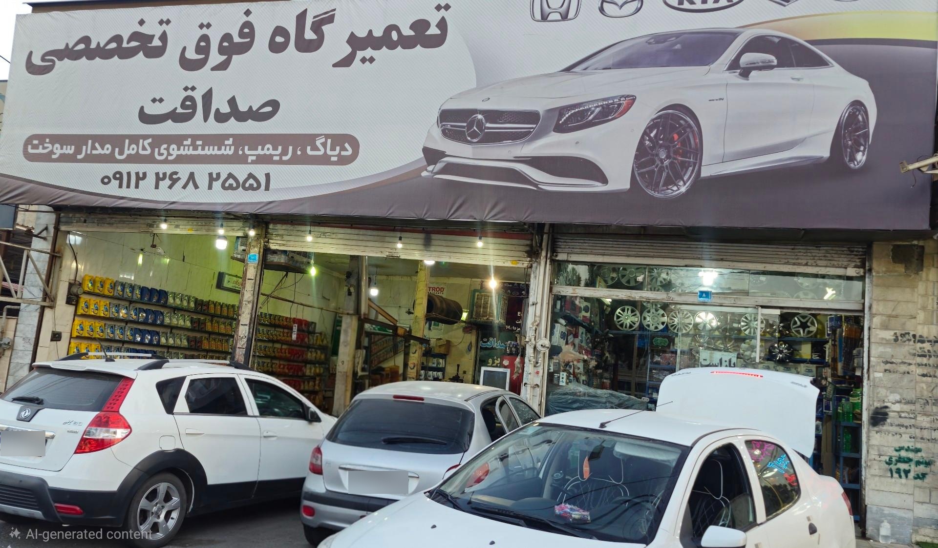 عکس تعمیرگاه فوق تخصصی صداقت