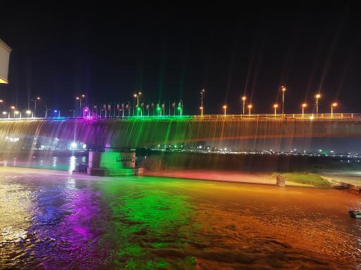 عکس آبشار اهواز (پل هفتم)